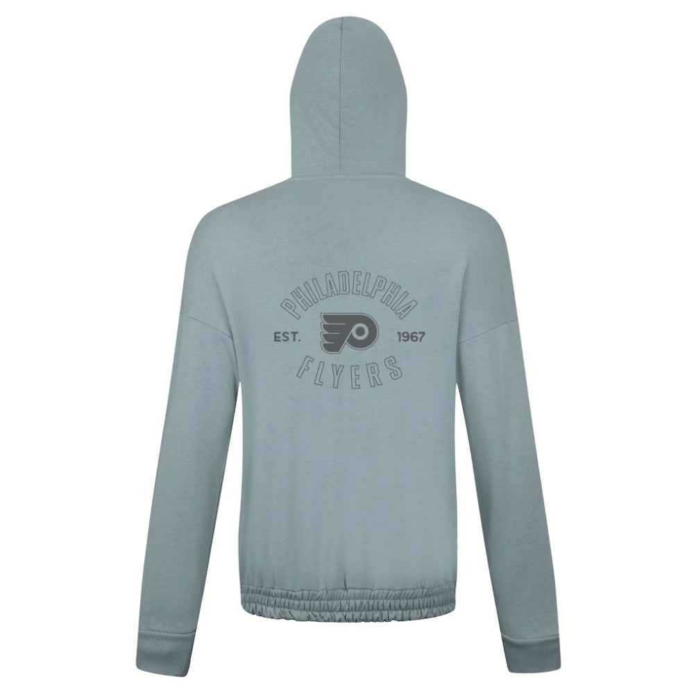 NHL Gray Philadelphia Flyers Levelwear Women's Waterfall Nightfall Pullover Hoodie