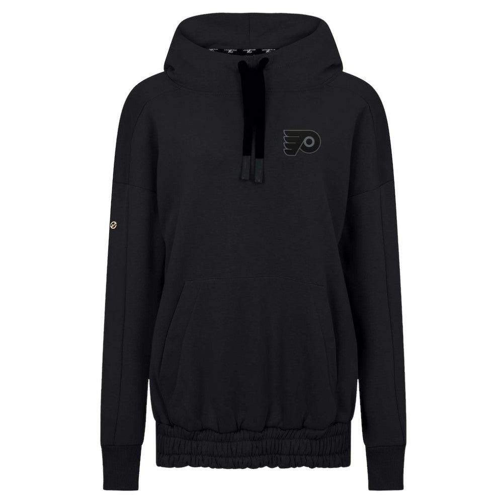 NHL Black Philadelphia Flyers Levelwear Women's Waterfall Nightfall Pullover Hoodie