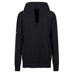 NHL Black Philadelphia Flyers Levelwear Women's Waterfall Nightfall Pullover Hoodie