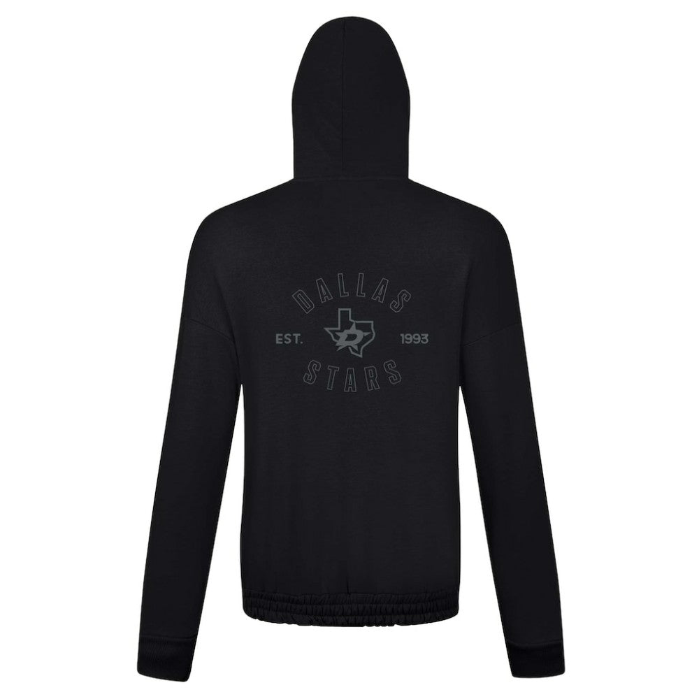 NHL Black Dallas Stars Levelwear Women's Waterfall Nightfall Pullover Hoodie