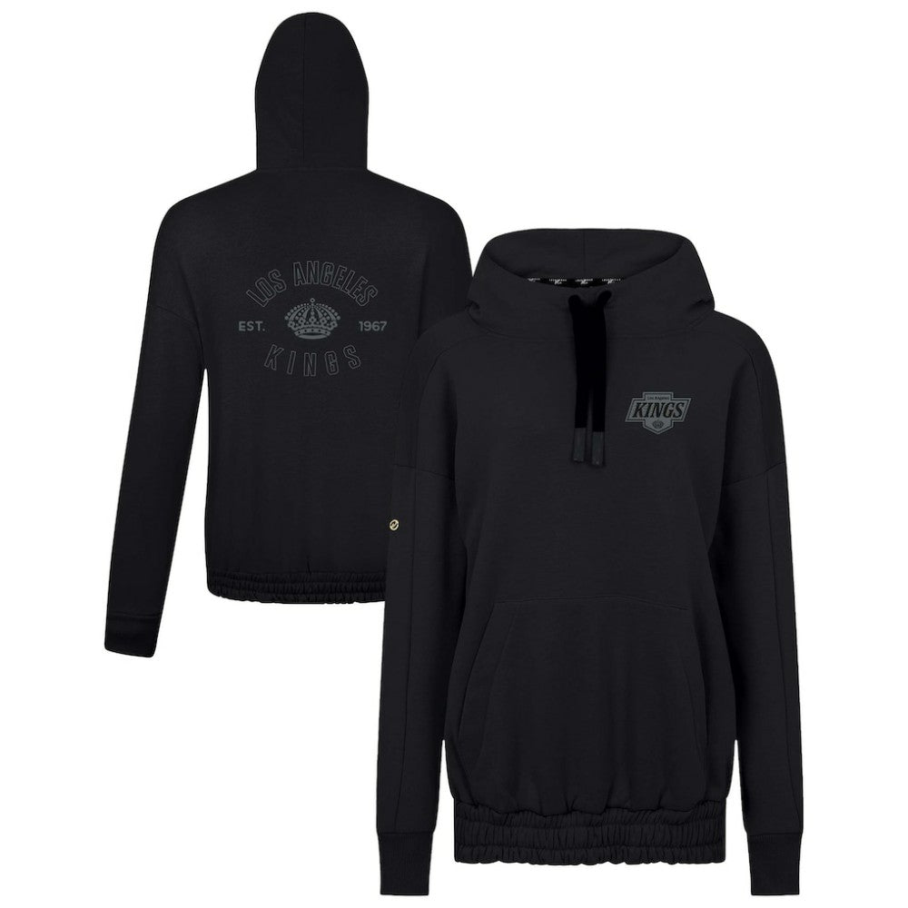 NHL Black Los Angeles Kings Levelwear Women's Waterfall Nightfall Pullover Hoodie