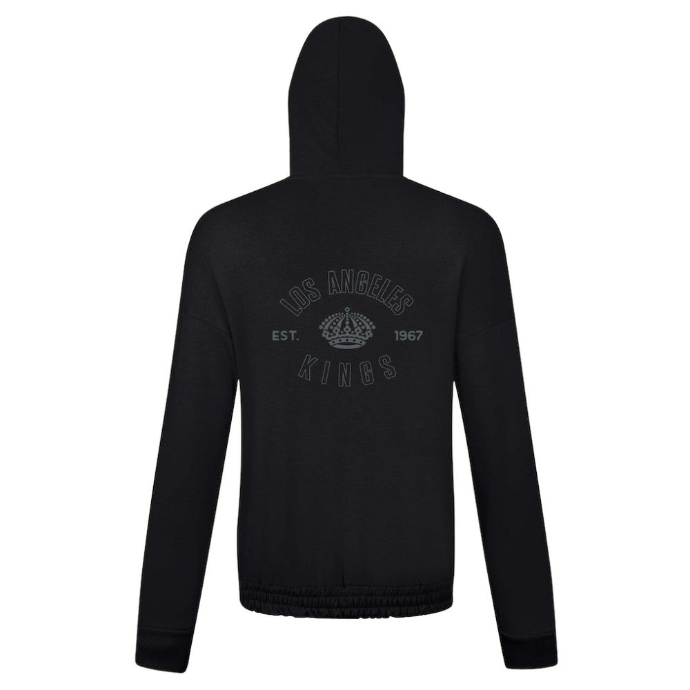 NHL Black Los Angeles Kings Levelwear Women's Waterfall Nightfall Pullover Hoodie