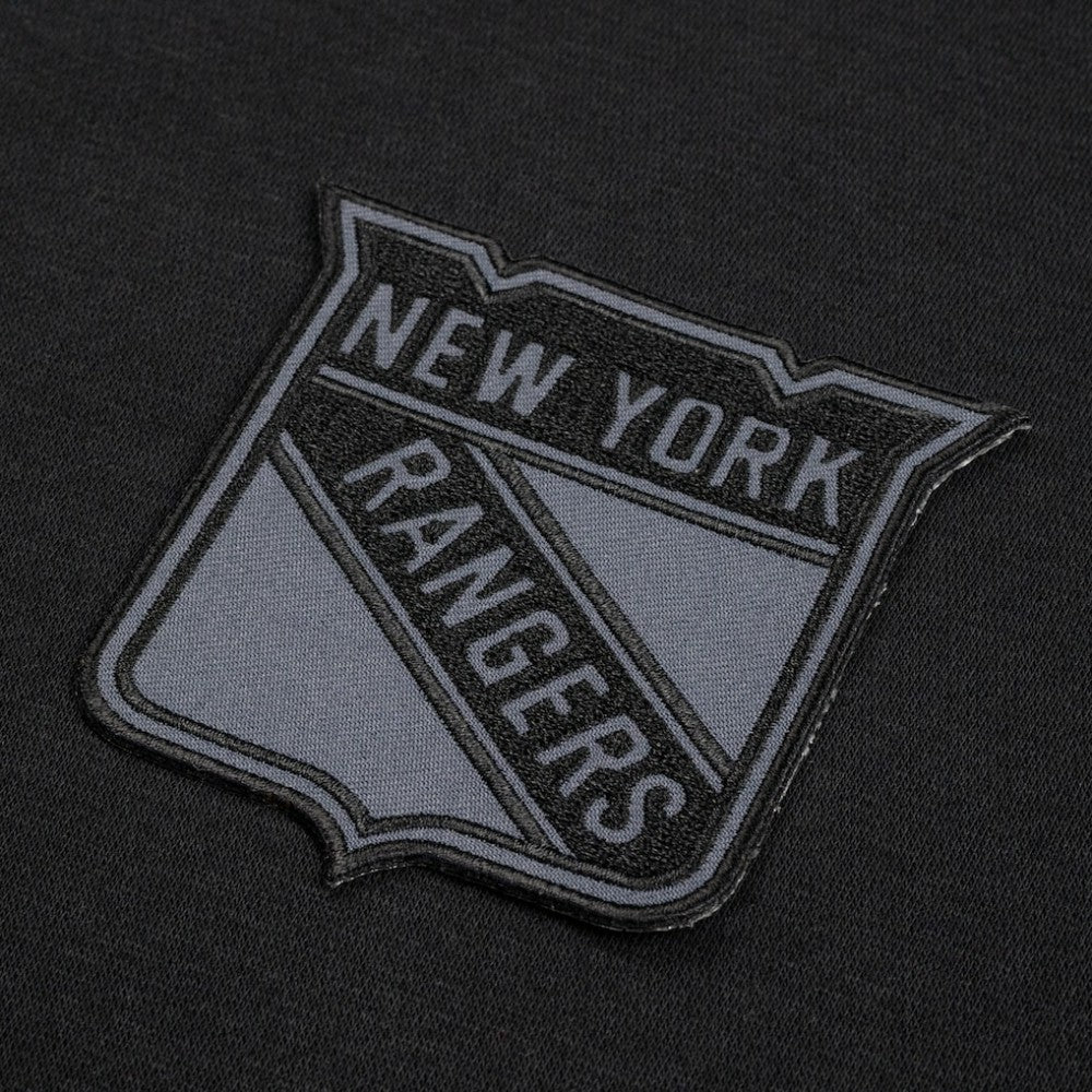 NHL Black New York Rangers Levelwear Women's Waterfall Nightfall Pullover Hoodie