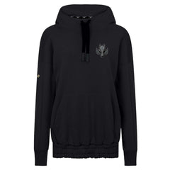 NHL Black Calgary Flames Levelwear Women's Waterfall Nightfall Pullover Hoodie