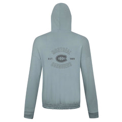 NHL Gray Montreal Canadiens Levelwear Women's Waterfall Nightfall Pullover Hoodie