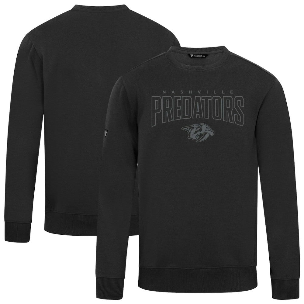 NHL Black Nashville Predators Levelwear Zane Darkmoon Pullover Sweatshirt