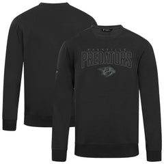 NHL Black Nashville Predators Levelwear Zane Darkmoon Pullover Sweatshirt