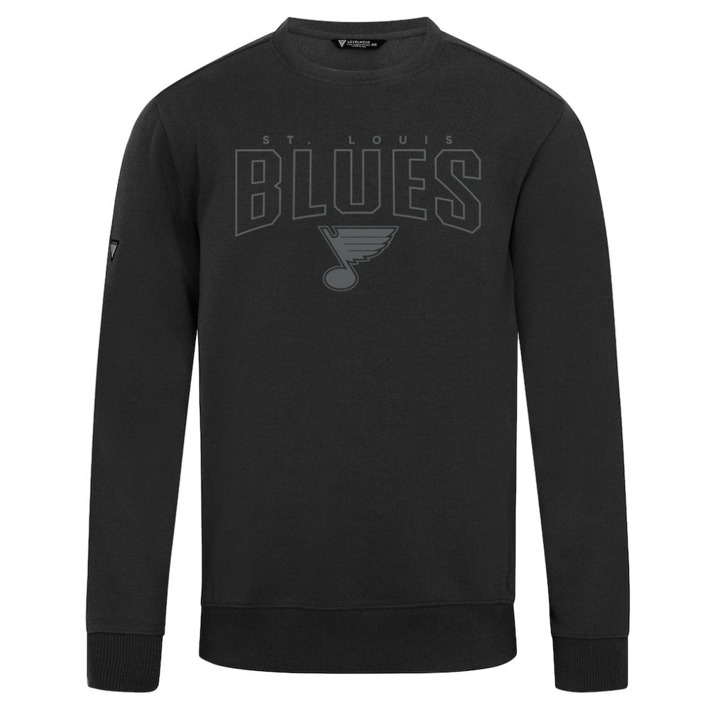 NHL Black St. Louis Blues Levelwear Zane Darkmoon Pullover Sweatshirt