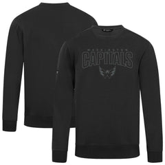 NHL Black Washington Capitals Levelwear Zane Darkmoon Pullover Sweatshirt