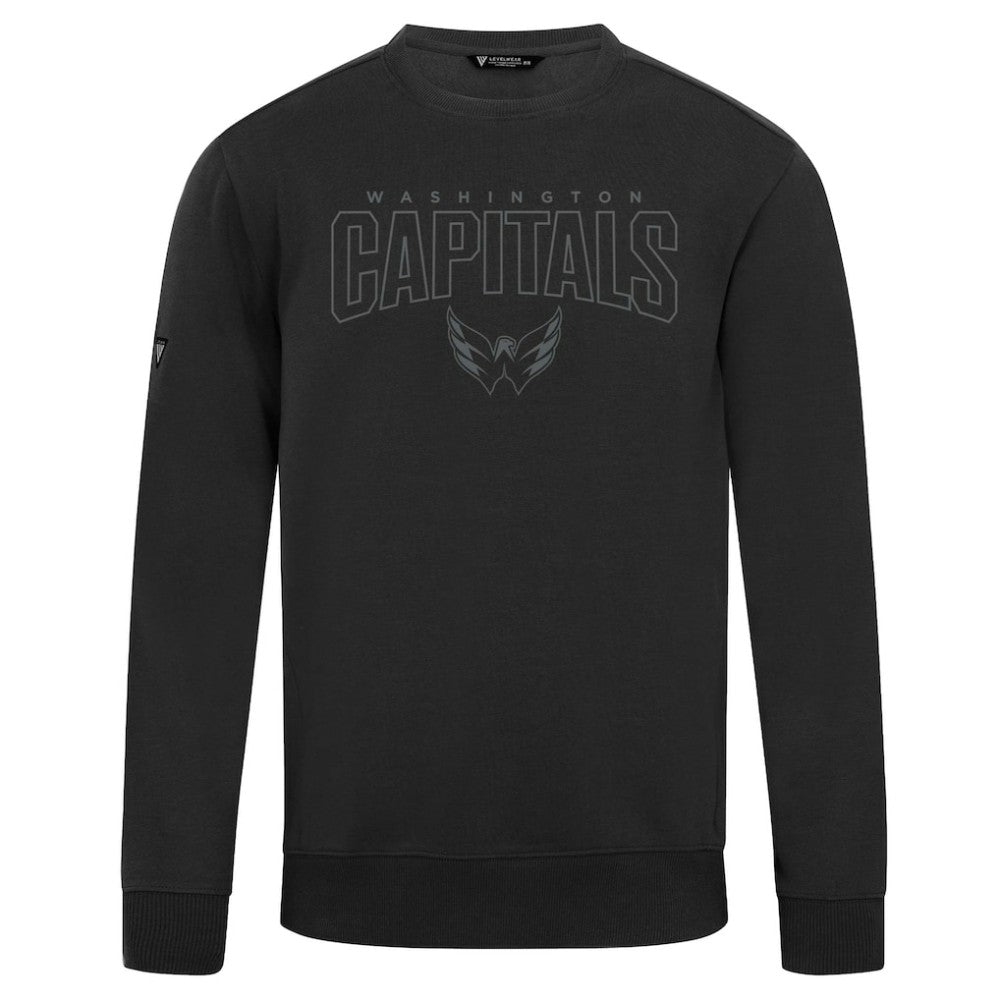 NHL Black Washington Capitals Levelwear Zane Darkmoon Pullover Sweatshirt