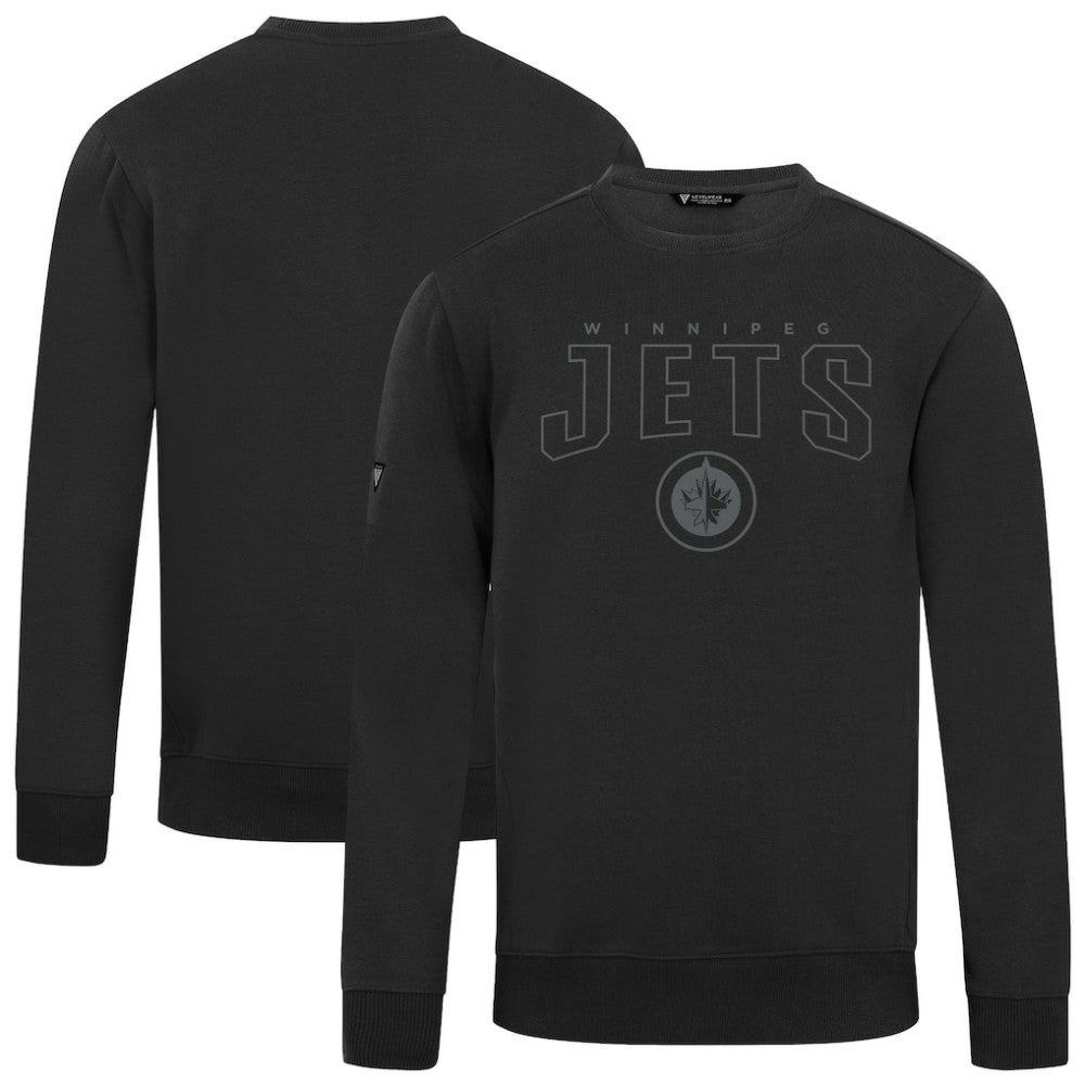 NHL Black Winnipeg Jets Levelwear Zane Darkmoon Pullover Sweatshirt