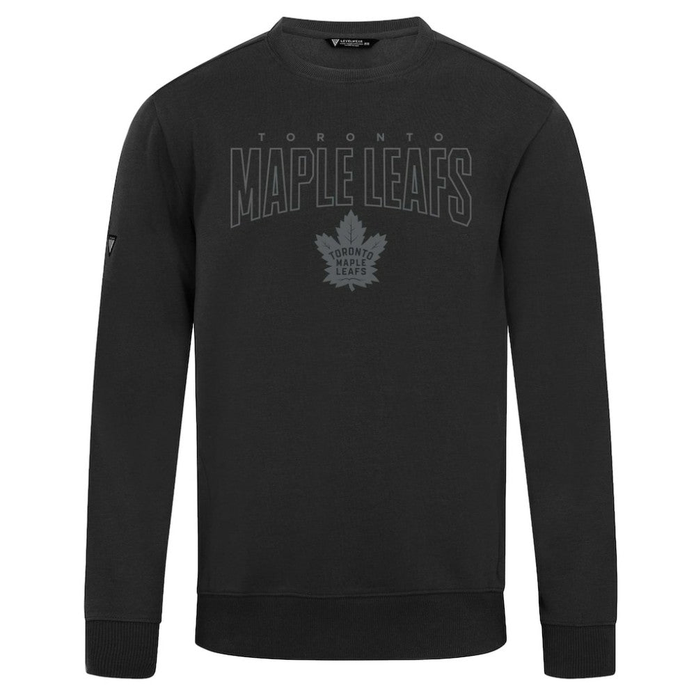 NHL Black Toronto Maple Leafs Levelwear Zane Darkmoon Pullover Sweatshirt