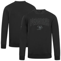 NHL Black Pittsburgh Penguins Levelwear Zane Darkmoon Pullover Sweatshirt