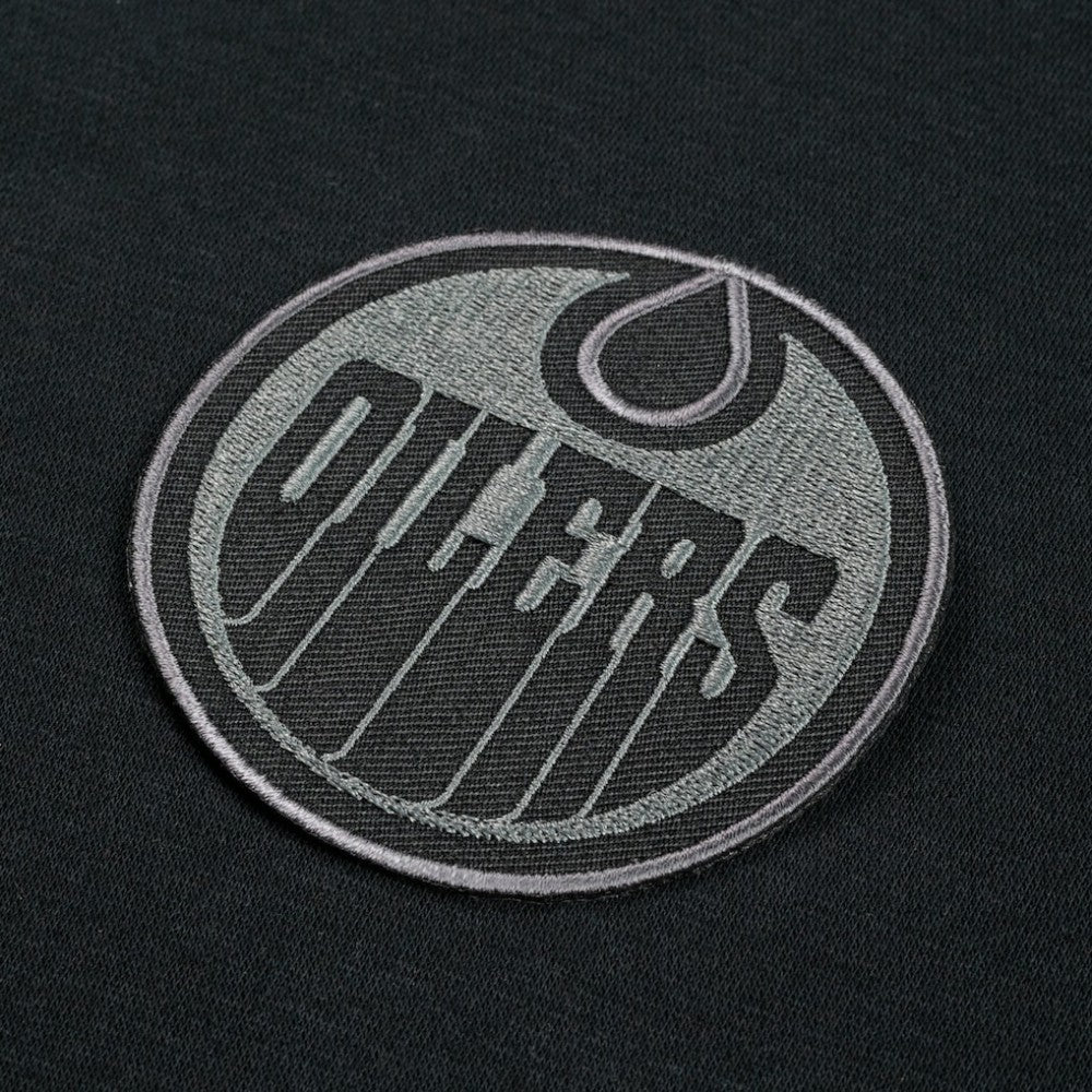 NHL Black/Gray Edmonton Oilers Levelwear Legacy Nightfall Pullover Sweatshirt