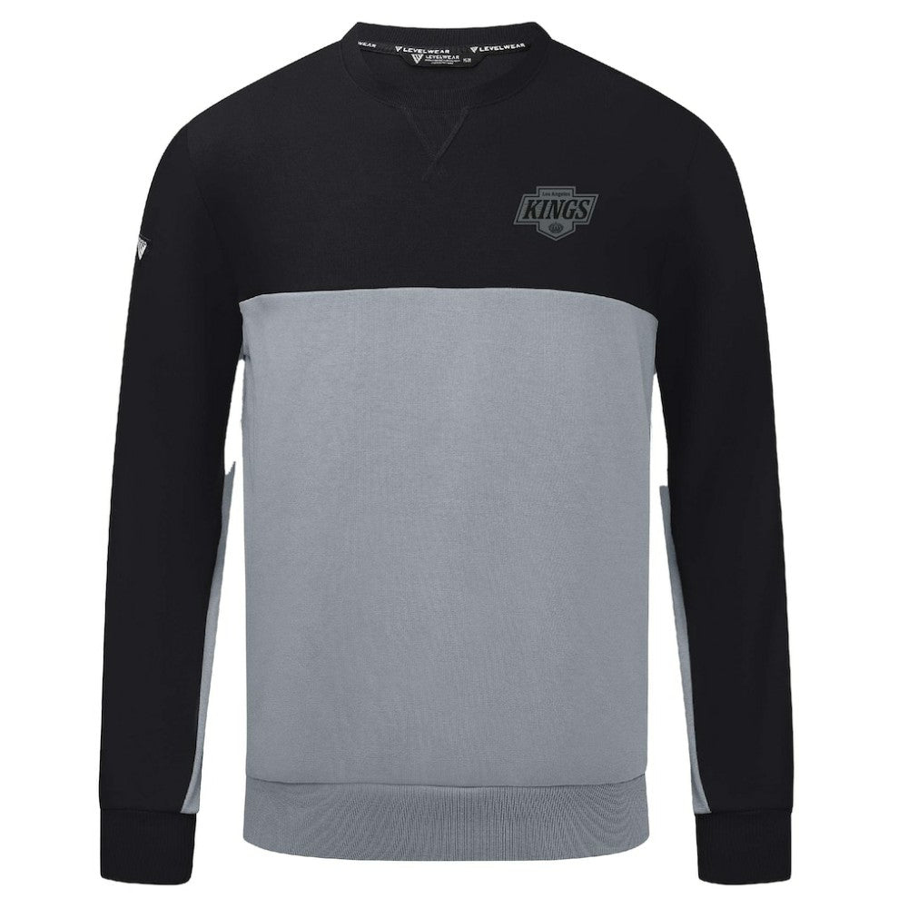 NHL Black/Gray Los Angeles Kings Levelwear Legacy Nightfall Pullover Sweatshirt