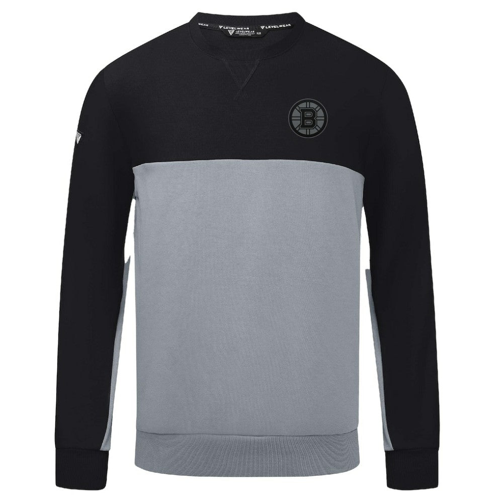 NHL Black/Gray Boston Bruins Levelwear Legacy Nightfall Pullover Sweatshirt
