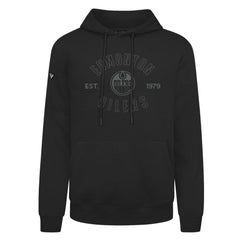 NHL Black Edmonton Oilers Levelwear Podium Abyssal Pullover Hoodie