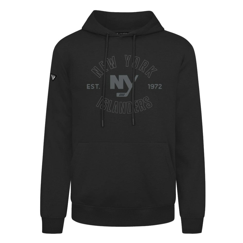 NHL Black New York Islanders Levelwear Podium Abyssal Pullover Hoodie