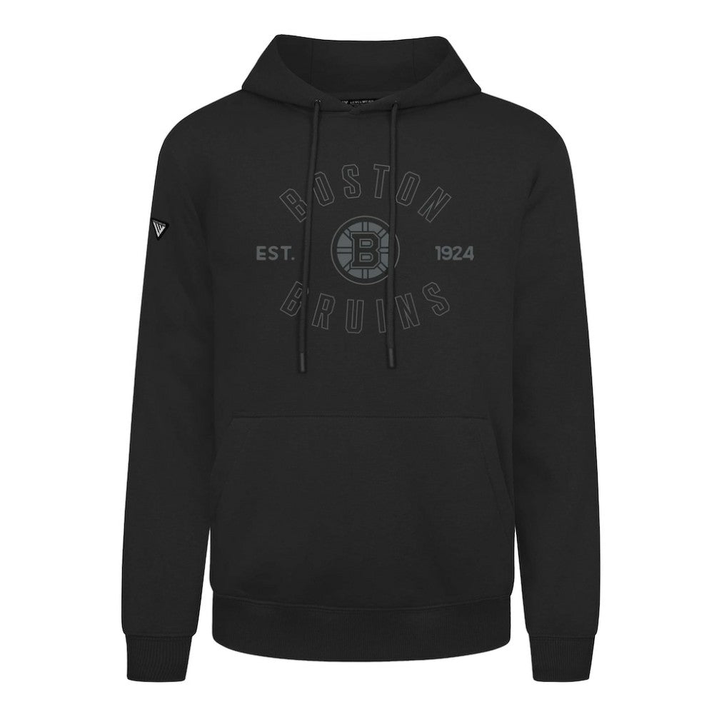 NHL Black Boston Bruins Levelwear Podium Abyssal Pullover Hoodie