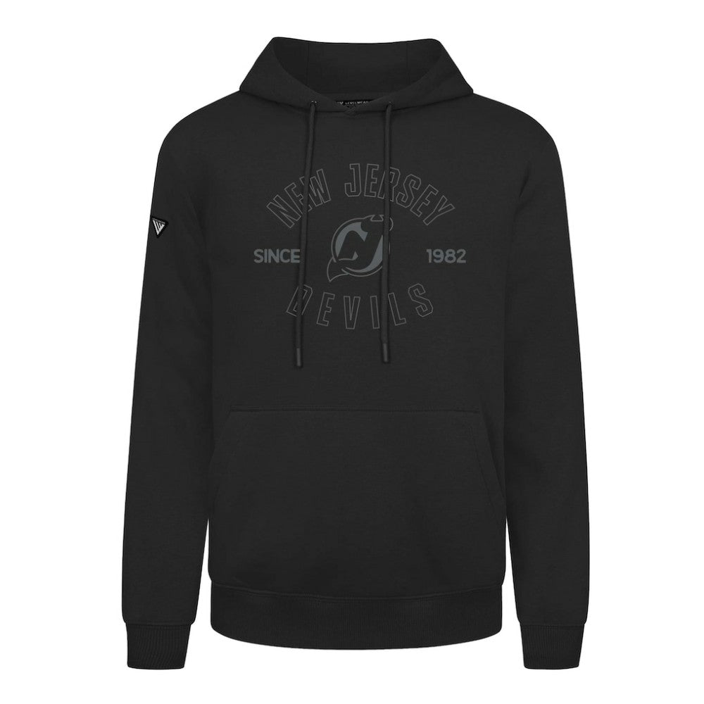 NHL Black New Jersey Devils Levelwear Podium Abyssal Pullover Hoodie