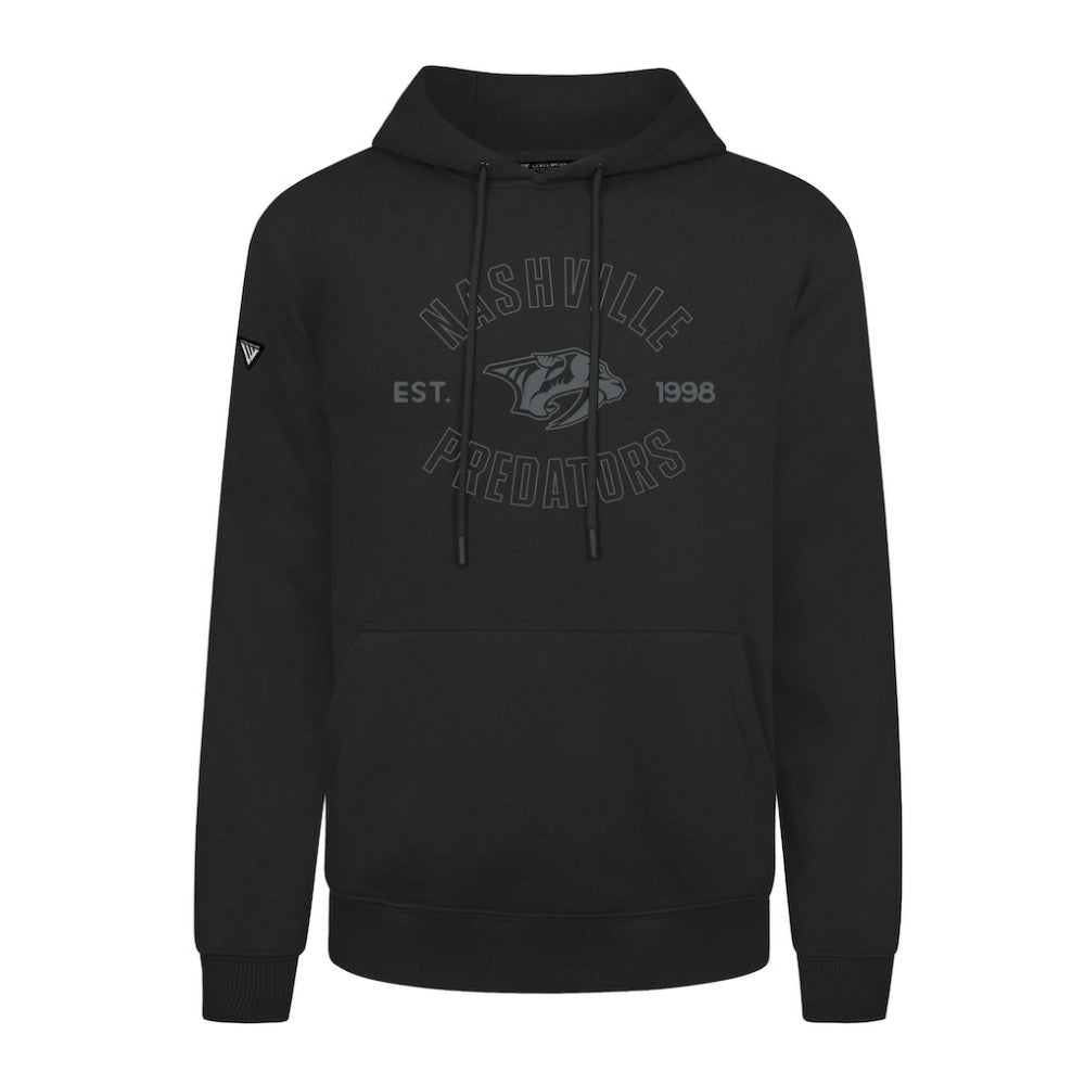 NHL Black Nashville Predators Levelwear Podium Abyssal Pullover Hoodie