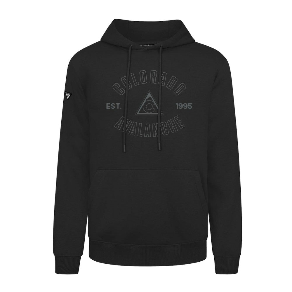 NHL Black Colorado Avalanche Levelwear Podium Abyssal Pullover Hoodie