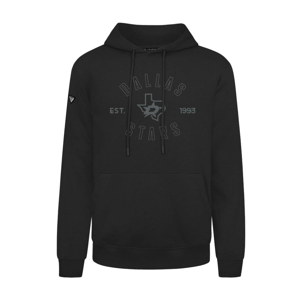 NHL Black Dallas Stars Levelwear Podium Abyssal Pullover Hoodie