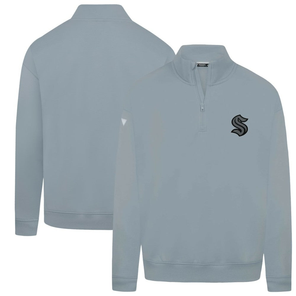 NHL Gray Seattle Kraken Levelwear Murray Nightfall Quarter-Zip Jacket