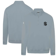 NHL Gray Seattle Kraken Levelwear Murray Nightfall Quarter-Zip Jacket