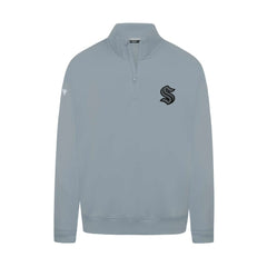 NHL Gray Seattle Kraken Levelwear Murray Nightfall Quarter-Zip Jacket