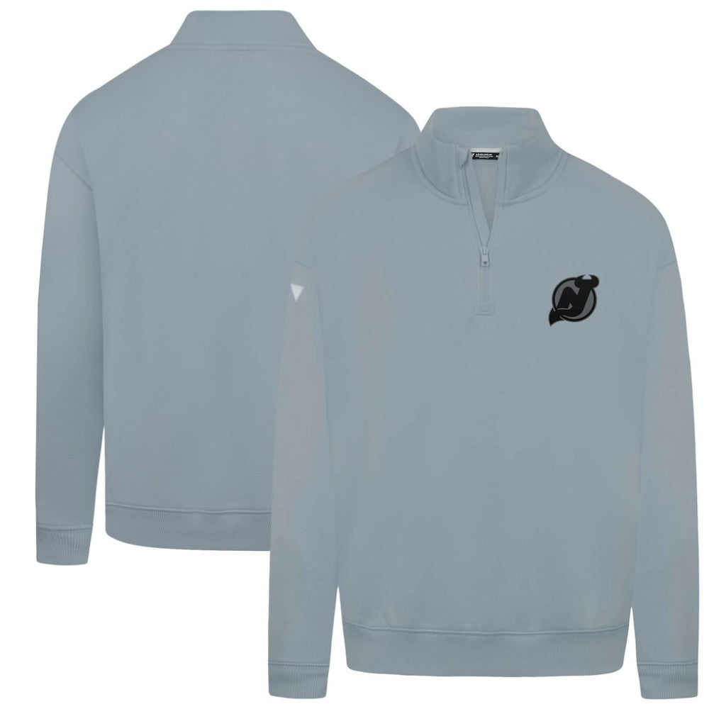NHL Gray New Jersey Devils Levelwear Murray Nightfall Quarter-Zip Jacket