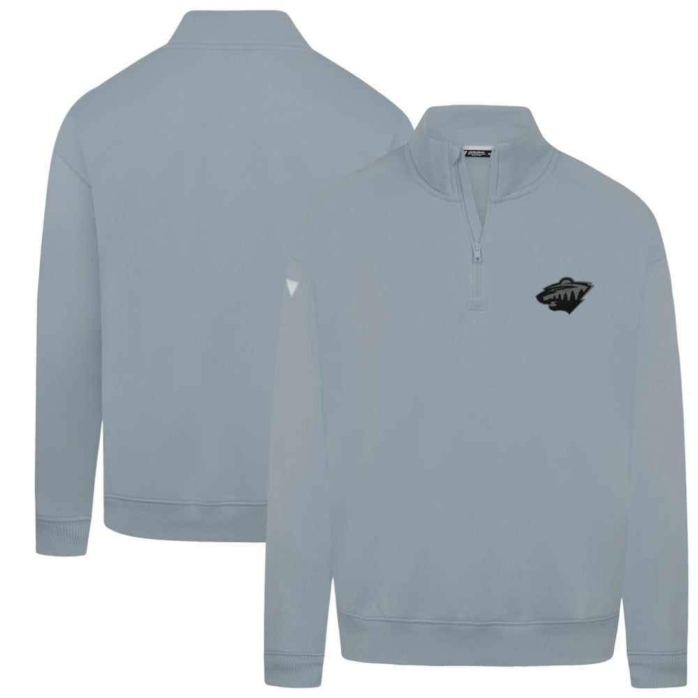 NHL Gray Minnesota Wild Levelwear Murray Nightfall Quarter-Zip Jacket