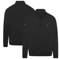 NHL Black Carolina Hurricanes Levelwear Murray Nightfall Quarter-Zip Jacket