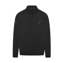 NHL Black Carolina Hurricanes Levelwear Murray Nightfall Quarter-Zip Jacket