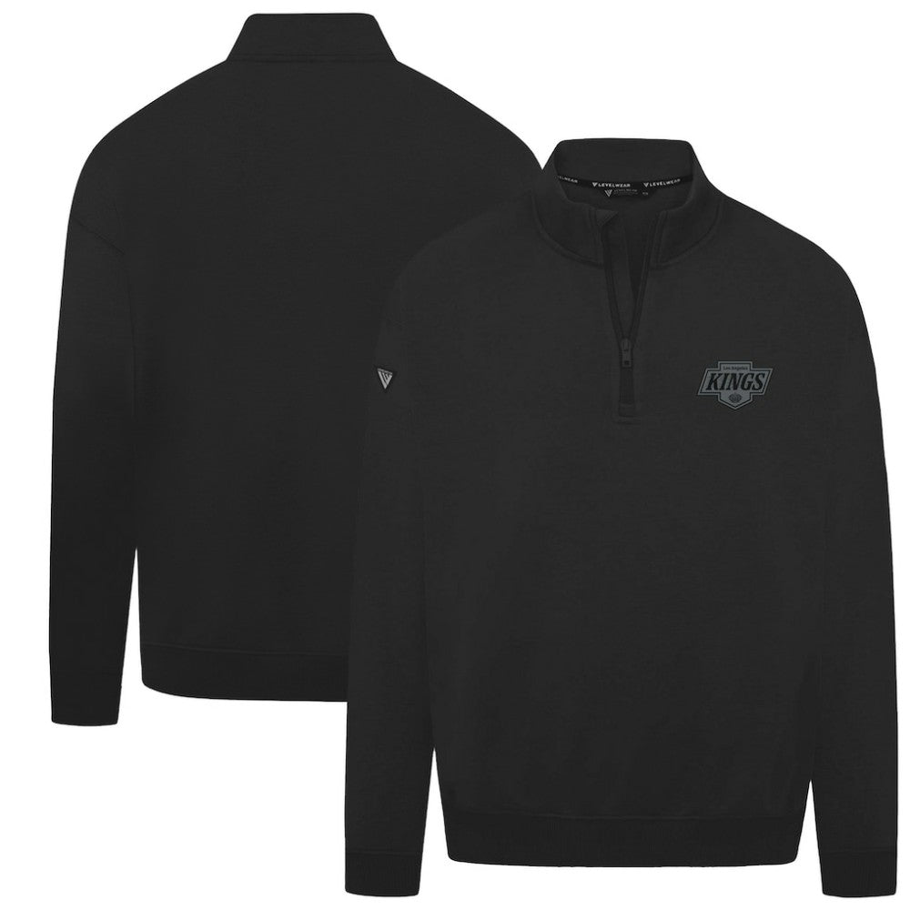NHL Black Los Angeles Kings Levelwear Murray Nightfall Quarter-Zip Jacket