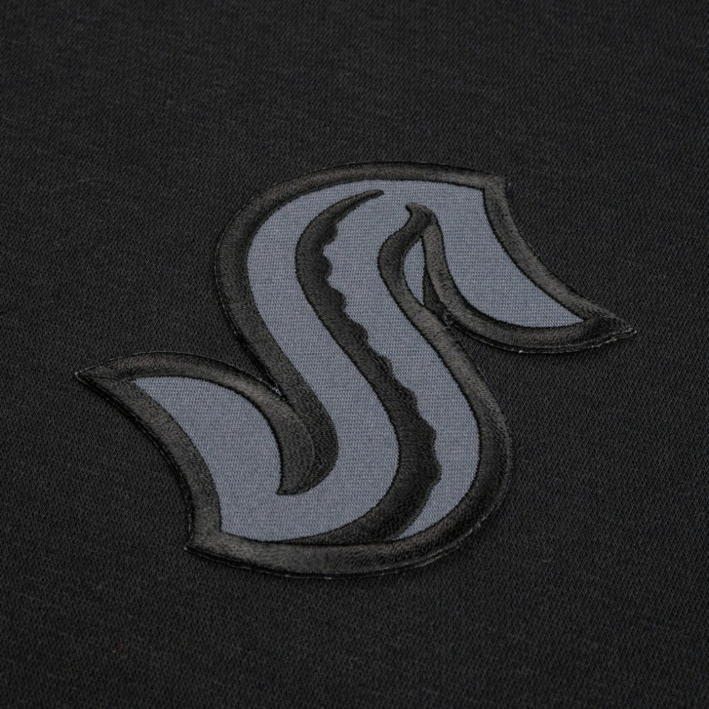 NHL Black Seattle Kraken Levelwear Murray Nightfall Quarter-Zip Jacket