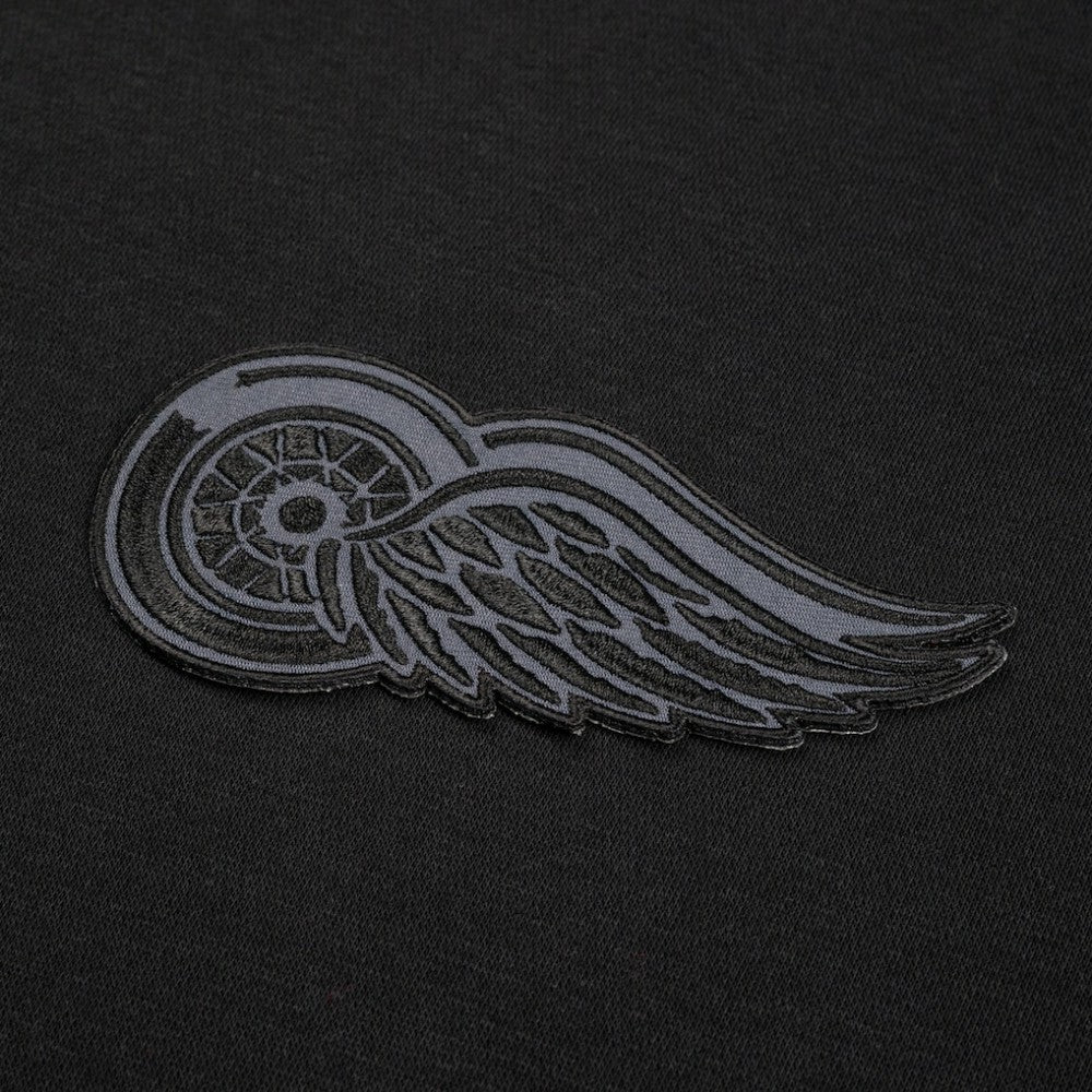 NHL Black Detroit Red Wings Levelwear Murray Nightfall Quarter-Zip Jacket