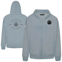 NHL Gray Edmonton Oilers Levelwear Uphill Abyssal Full-Zip Hoodie