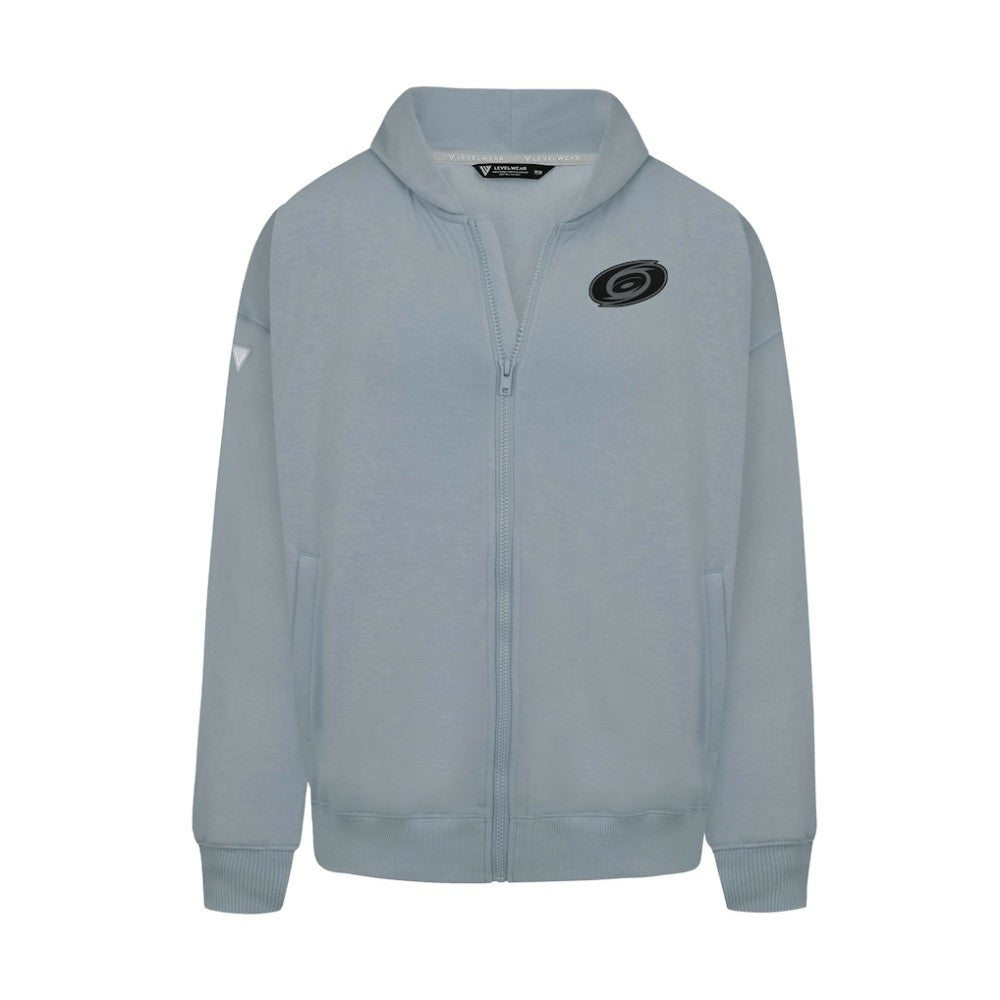 NHL Gray Carolina Hurricanes Levelwear Uphill Abyssal Full-Zip Hoodie