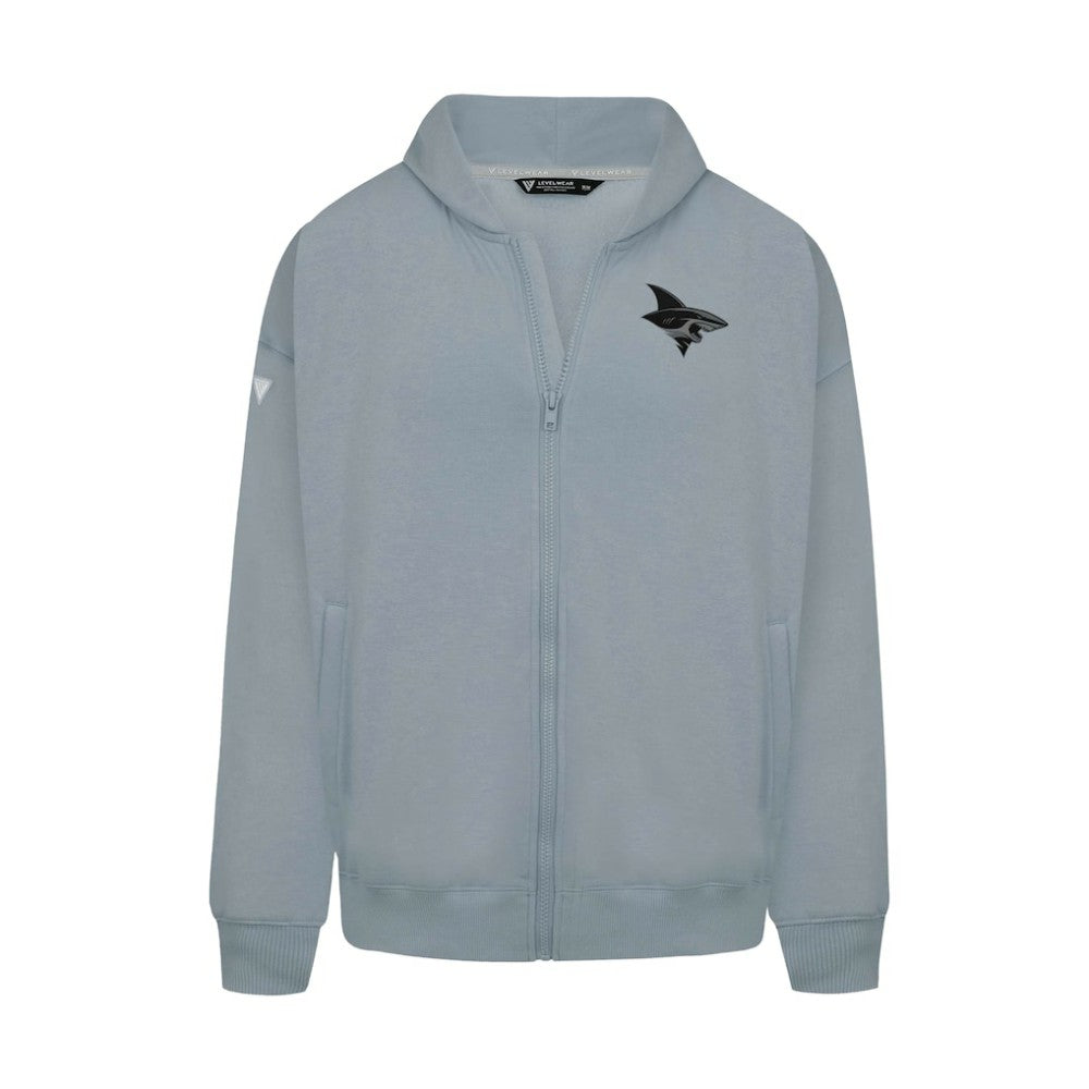 NHL Gray San Jose Sharks Levelwear Uphill Abyssal Full-Zip Hoodie