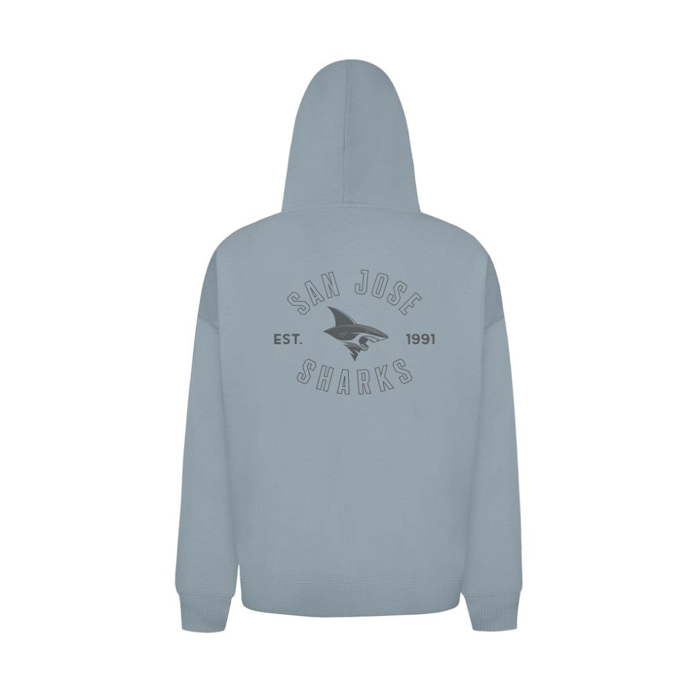 NHL Gray San Jose Sharks Levelwear Uphill Abyssal Full-Zip Hoodie