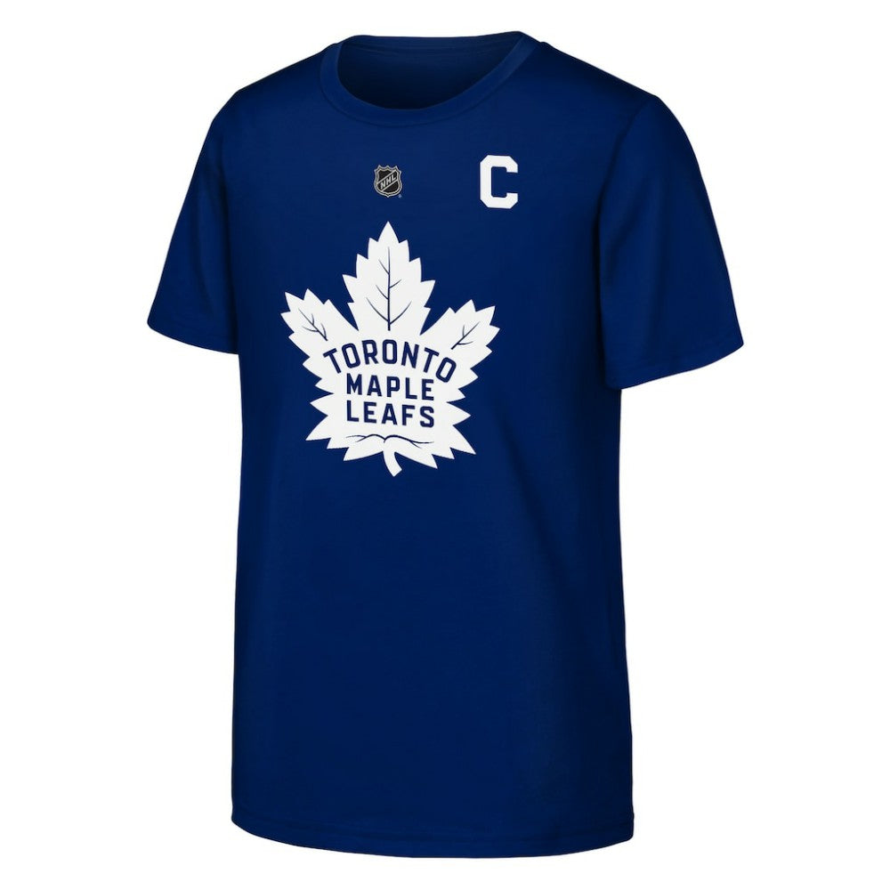 NHL Blue Auston Matthews Toronto Maple Leafs Outerstuff Youth Player Name & Number T-Shirt