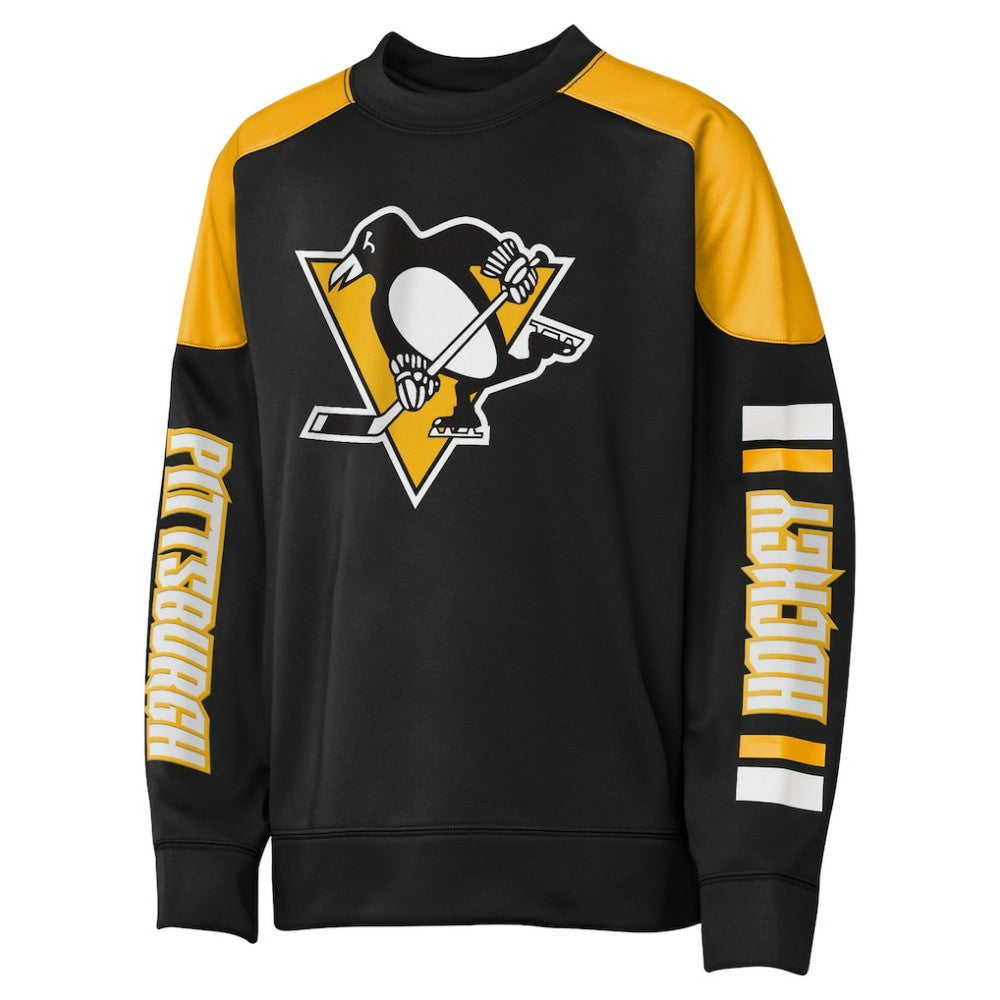 NHL Black Sidney Crosby Pittsburgh Penguins Outerstuff Youth Best Defense Name & Number Crewneck Sweatshirt
