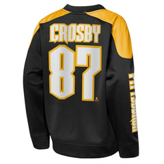NHL Black Sidney Crosby Pittsburgh Penguins Outerstuff Youth Best Defense Name & Number Crewneck Sweatshirt