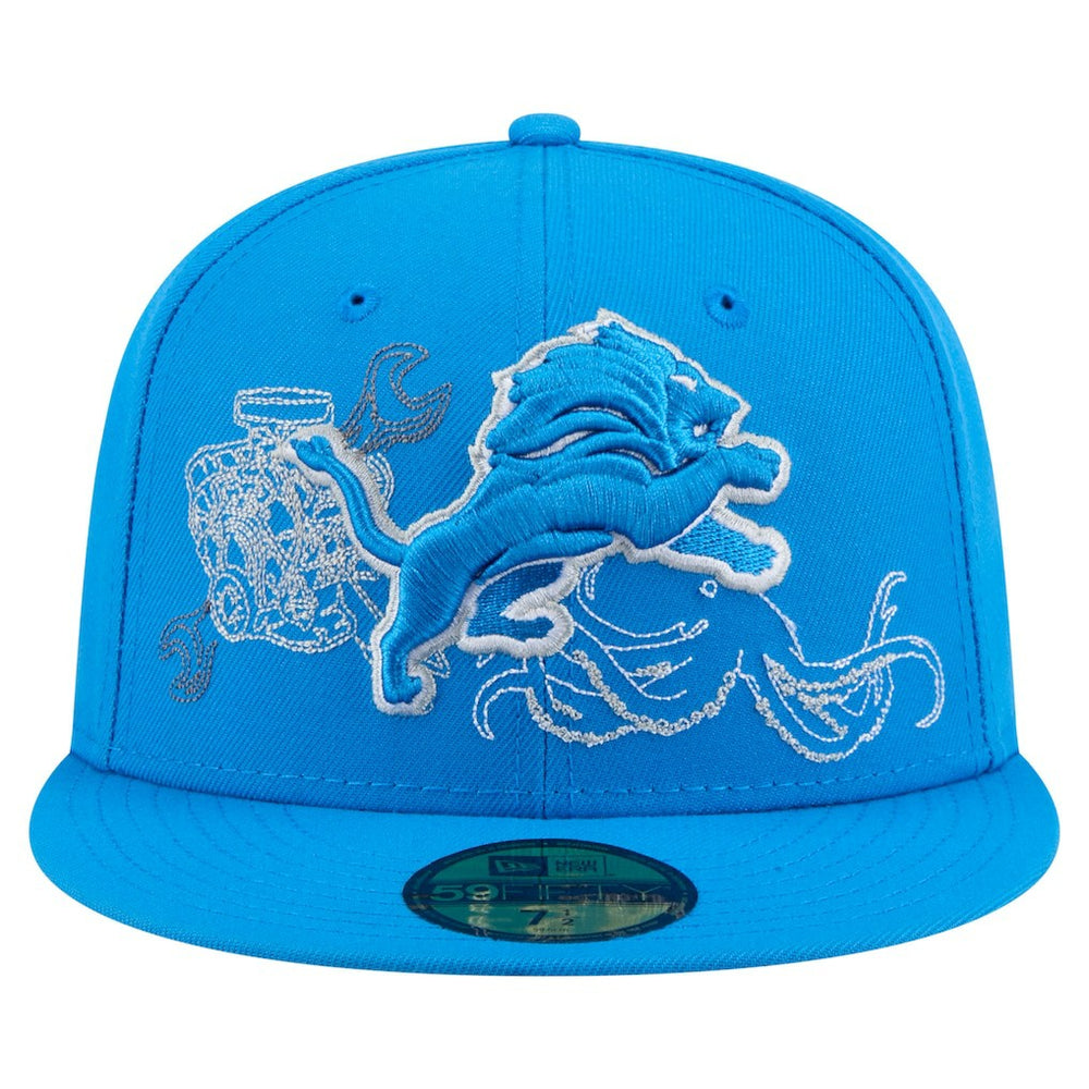 State Stitch 59FIFTY Fitted Hat - Detroit Lions