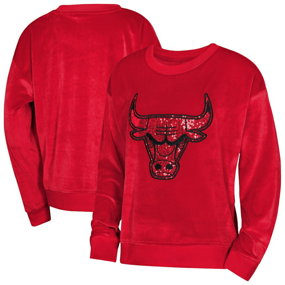 NBA Chicago Bulls Outerstuff Youth Girls Step Back Sweatshirt
