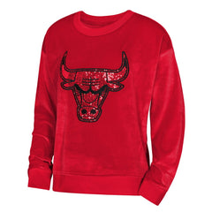 NBA Chicago Bulls Outerstuff Youth Girls Step Back Sweatshirt