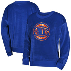 NBA New York Knicks Outerstuff Youth Girls Step Back Sweatshirt