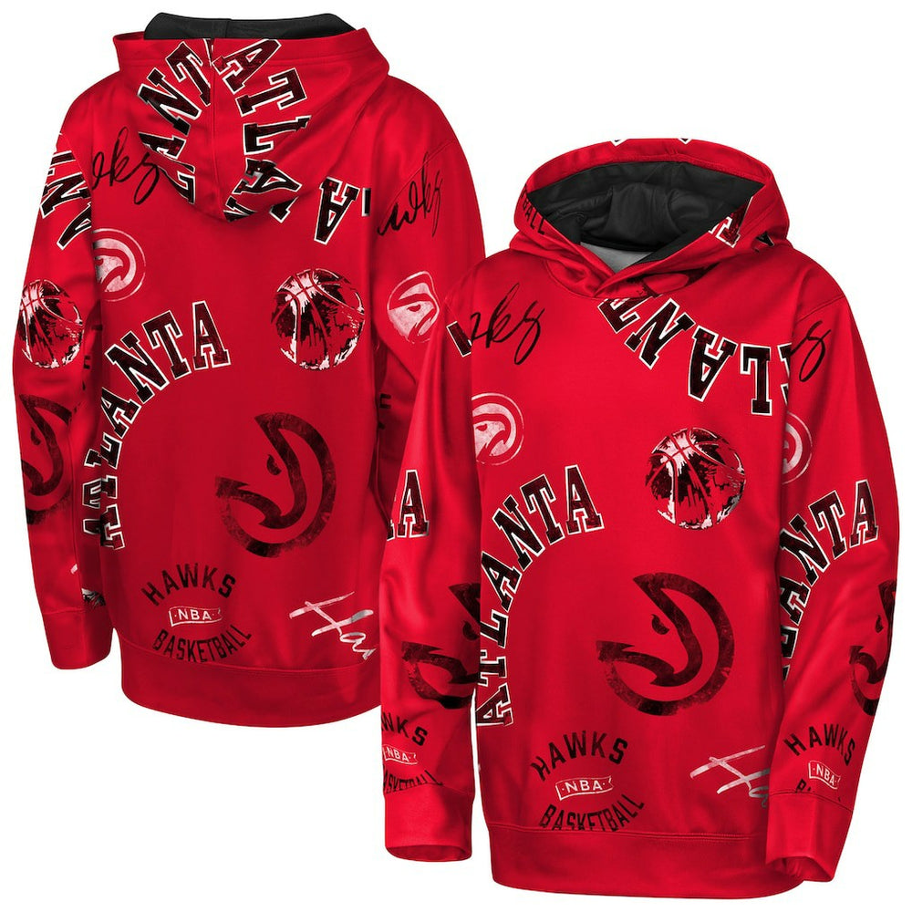 NBA Atlanta Hawks Outerstuff Youth Moving Violation Hoodie