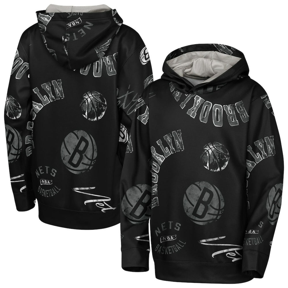 NBA Brooklyn Nets Outerstuff Youth Moving Violation Hoodie